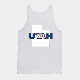 Utah Colored State Letters Tank Top